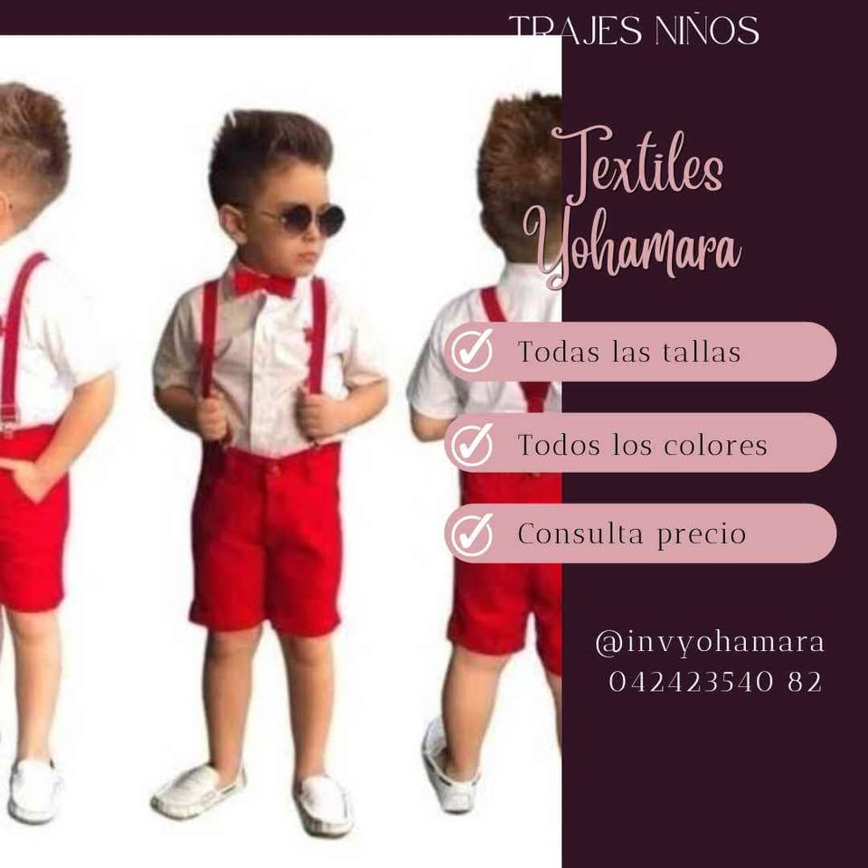 Trajes de Tirantes para niños