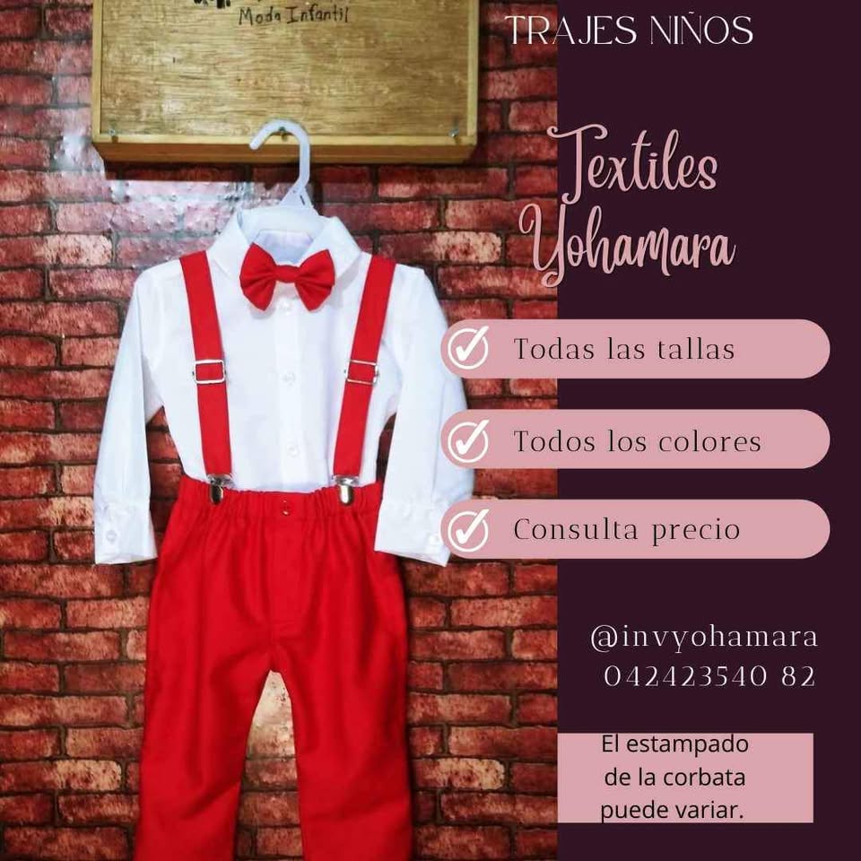 Trajes de Tirantes para niños