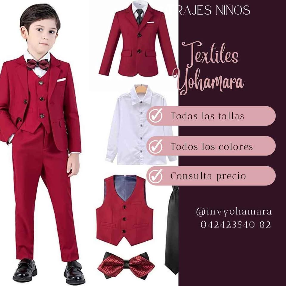 Trajes de Chaleco y Saco para niños