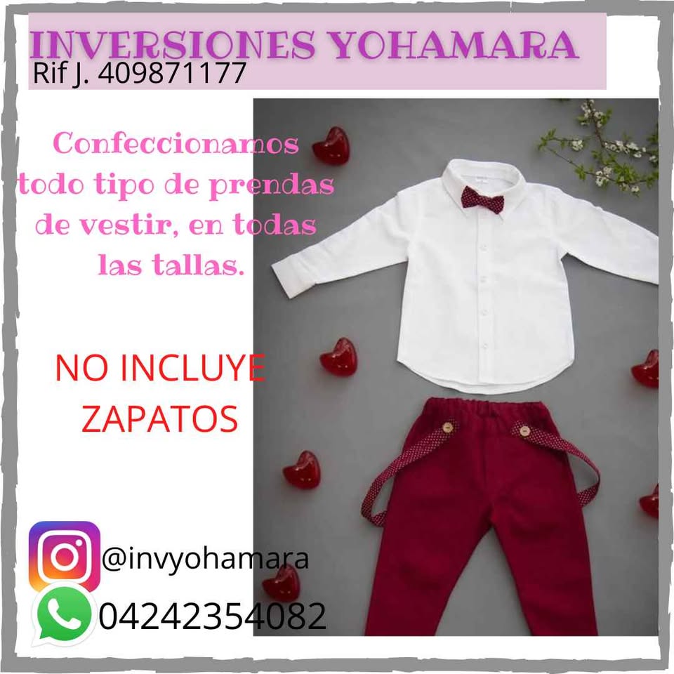 Trajes de Tirantes para niños