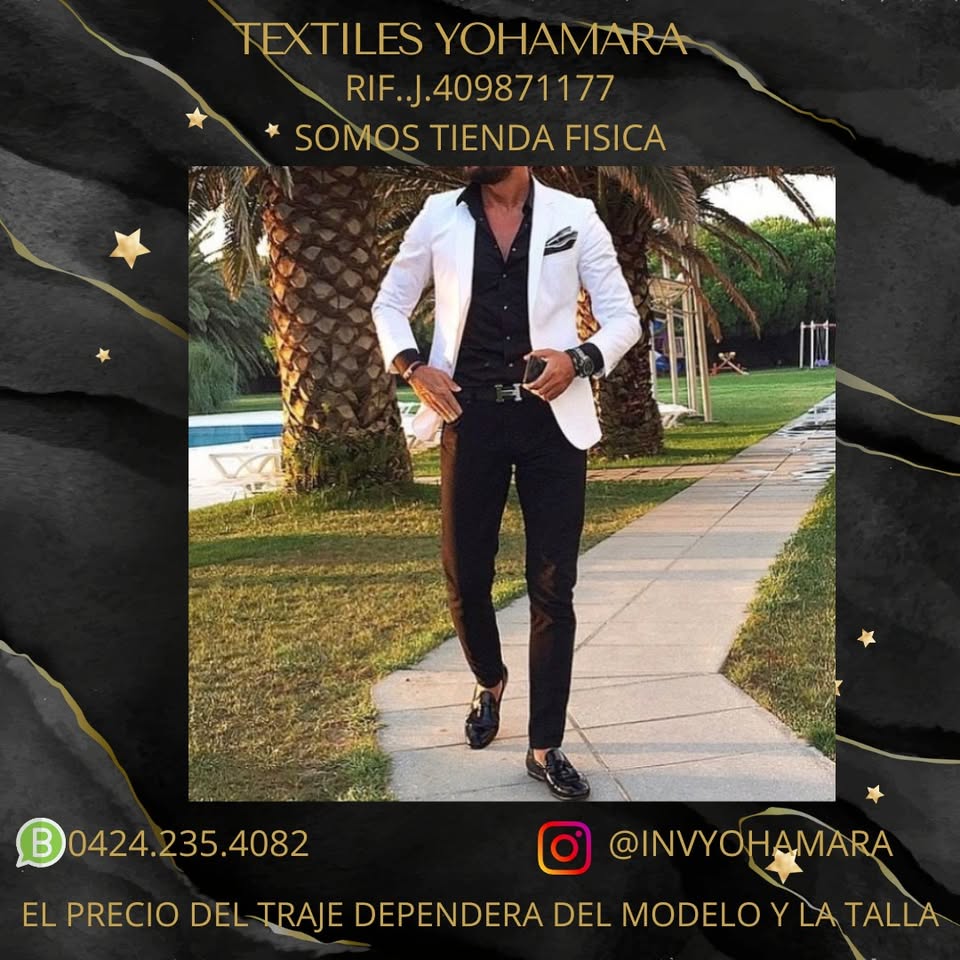 Trajes modernos para caballeros