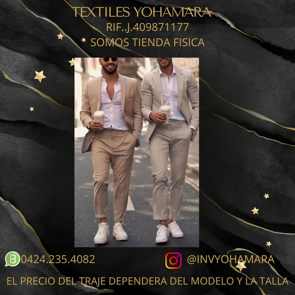 Trajes modernos para caballeros