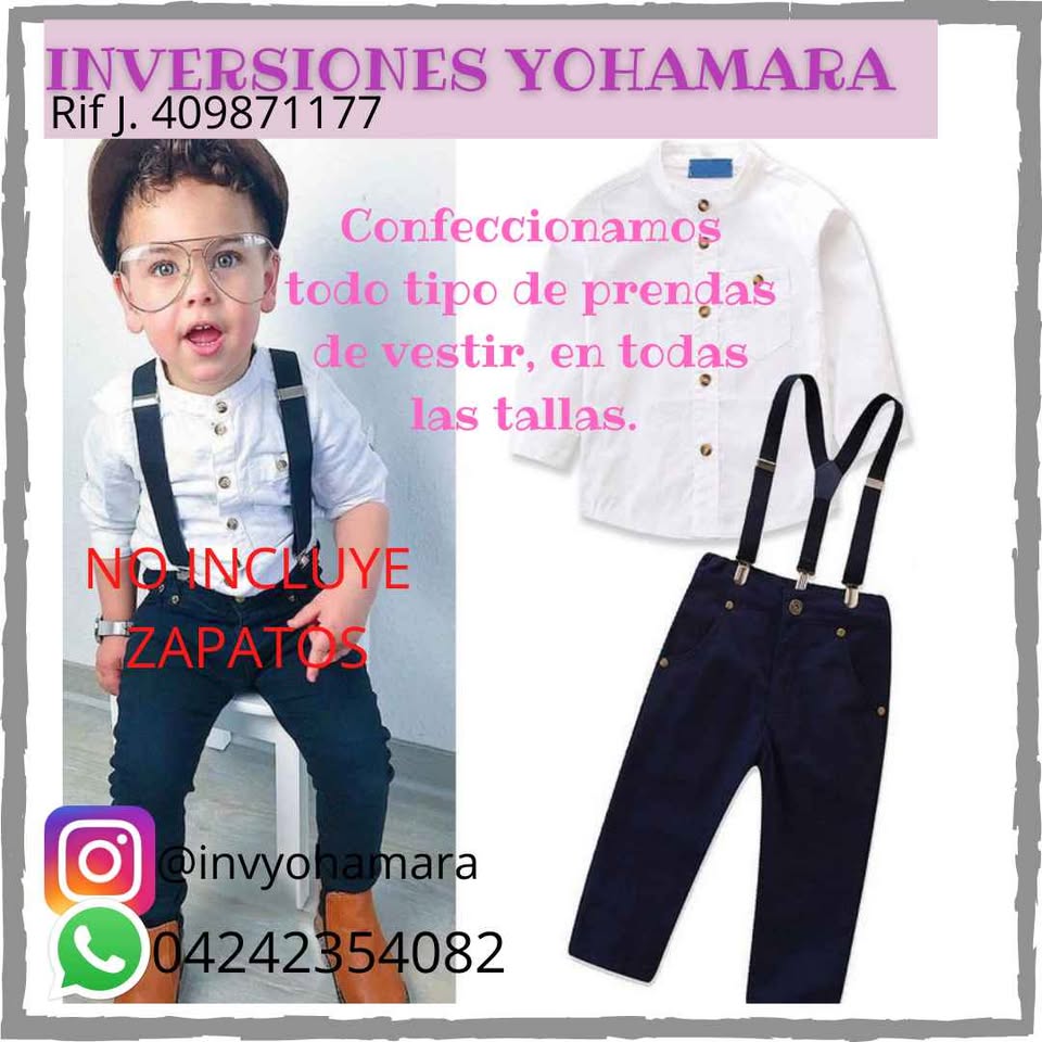 Trajes de Tirantes para niños