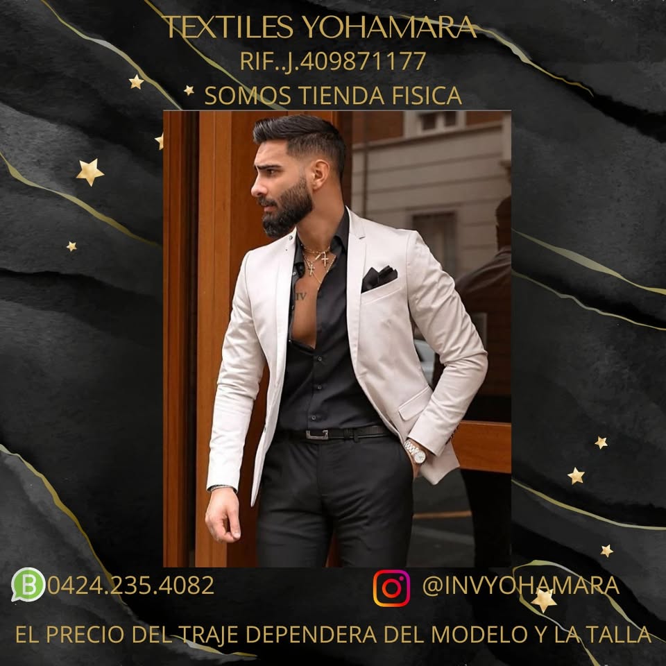 Trajes modernos para caballeros