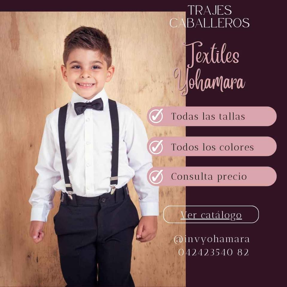 Trajes de Tirantes para niños