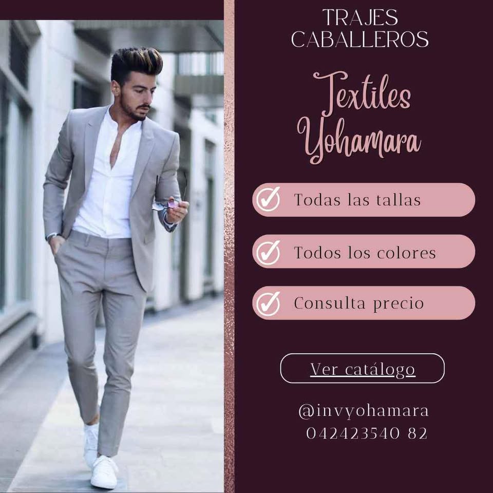 Trajes modernos para caballeros