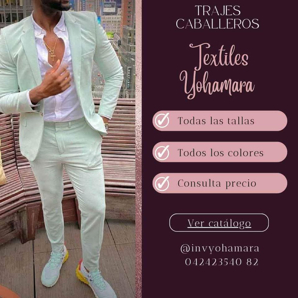 Trajes modernos para caballeros