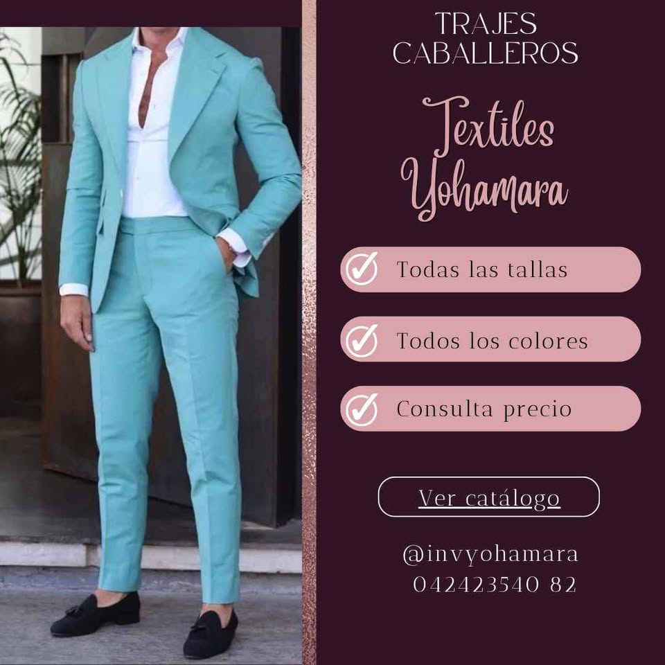 Trajes modernos para caballeros