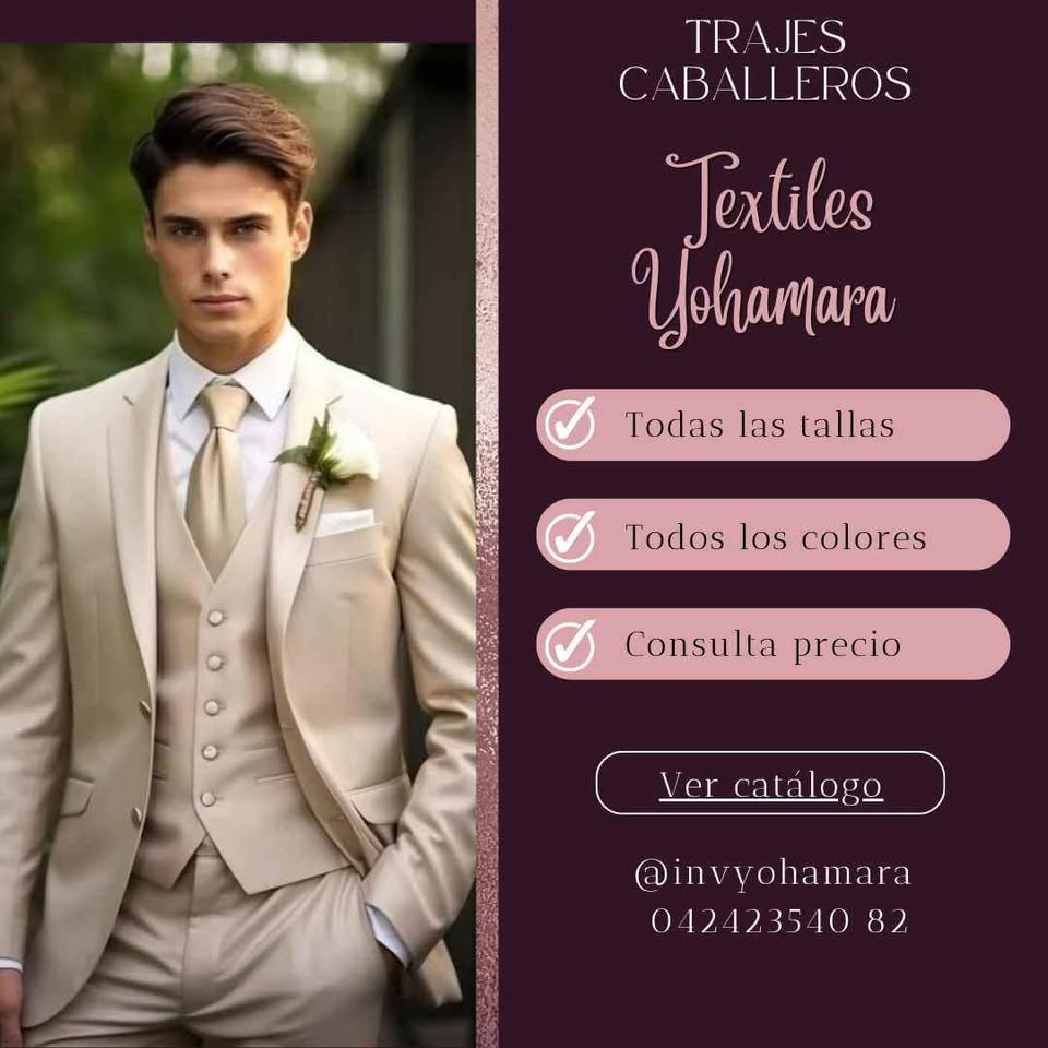 Trajes modernos para caballeros