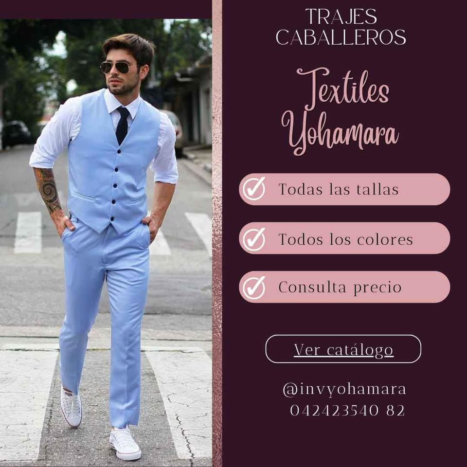 Trajes modernos para caballeros